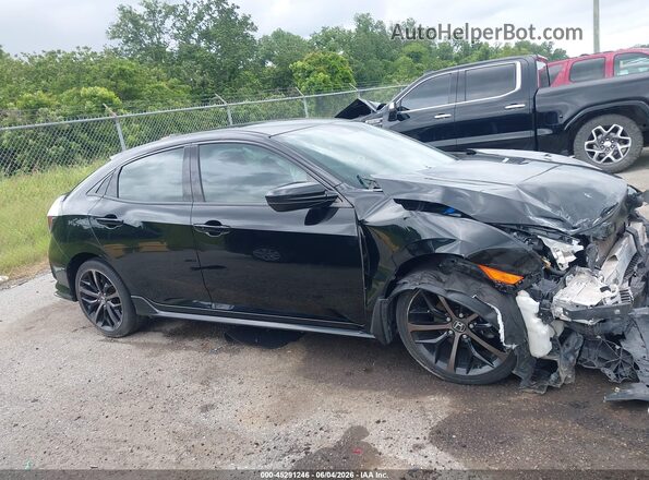 SHHFK7H4XMU201351 2021 HONDA CIVIC Black Rear interior view