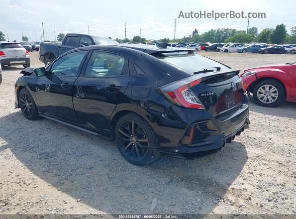 SHHFK7H4XMU203102 2021 HONDA CIVIC Black Rear left