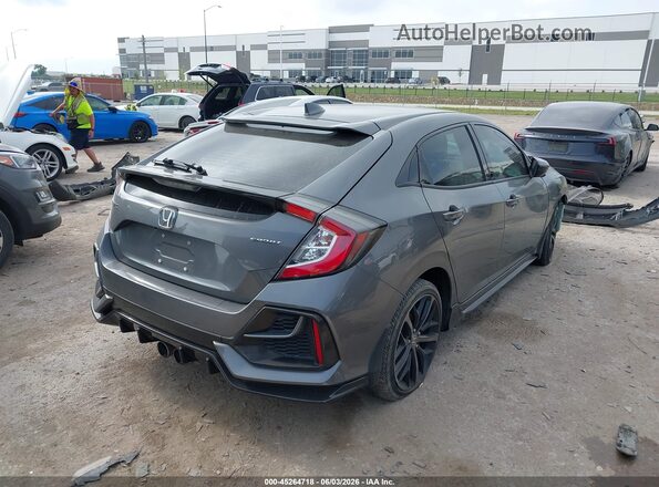 SHHFK7H4XMU212026 2021 HONDA CIVIC Gray Rear right