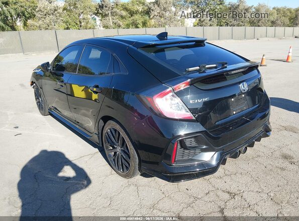 SHHFK7H4XMU222572 2021 HONDA CIVIC Black Rear left