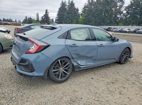 SHHFK7H4XMU425574 2021 HONDA CIVIC Gray Задня права чверть