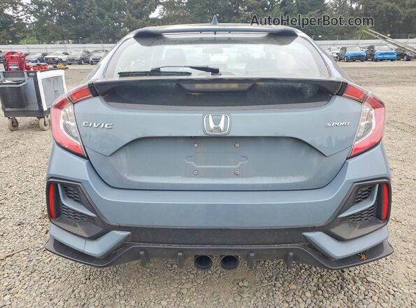SHHFK7H4XMU425574 2021 HONDA CIVIC Gray Вид ззаду