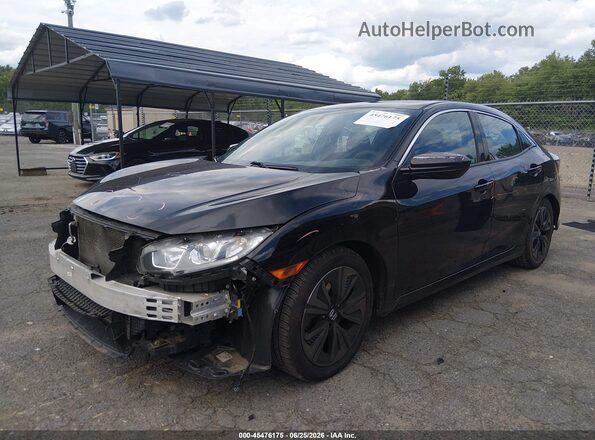 SHHFK7H50JU416063 2018 HONDA CIVIC Black Առջևի ձախ երեք քառորդ տեսարան