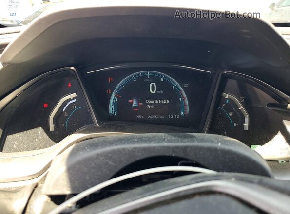 SHHFK7H56HU405014 2017 HONDA CIVIC Blue Вид щитка приладів