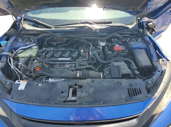 SHHFK7H56HU405014 2017 HONDA CIVIC Blue Вид задньої частини салону