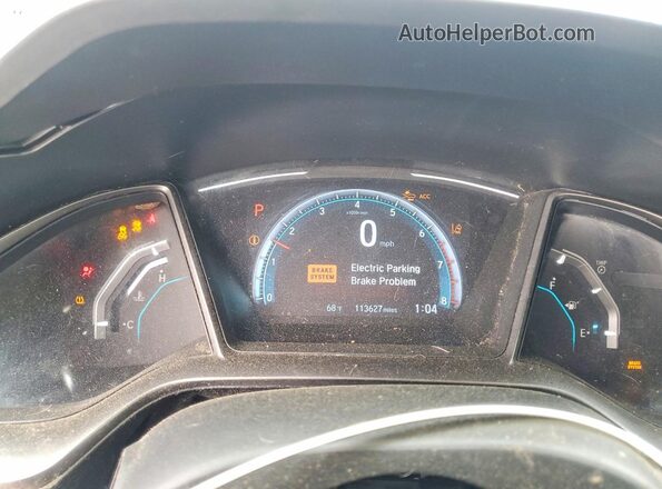 SHHFK7H60KU214639 2019 HONDA CIVIC Blue Սարքավորումների վահանակի տեսք