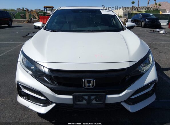 SHHFK7H60LU400697 2020 HONDA CIVIC White Instrument cluster view