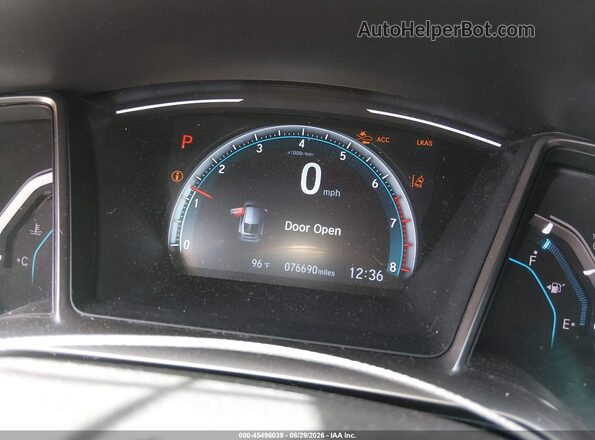 SHHFK7H63MU222995 2021 HONDA CIVIC Gray უკანა სავარძლების ხედი