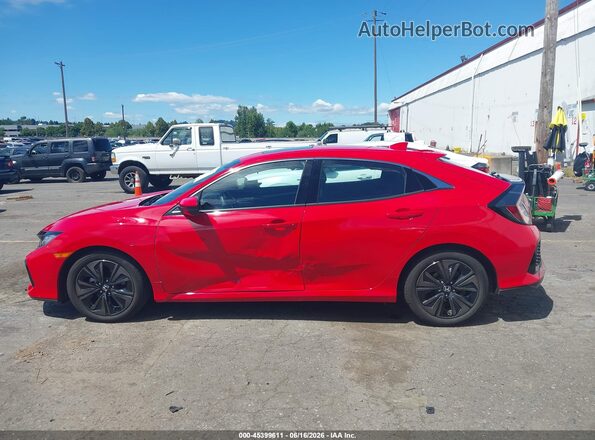 SHHFK7H65KU410169 2019 HONDA CIVIC Red Панорамний вид салону 360°