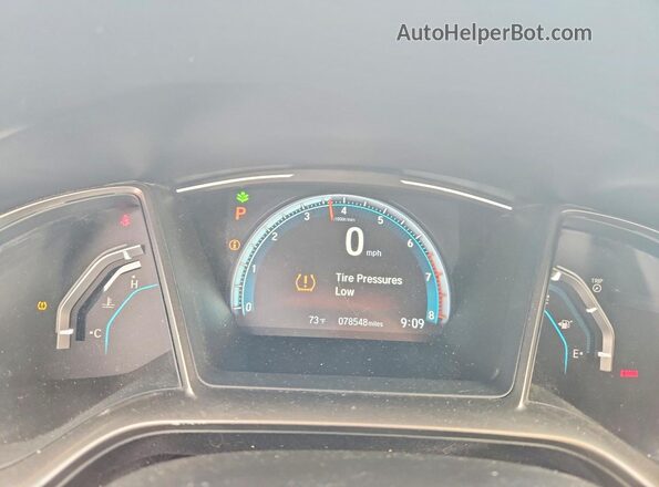 SHHFK7H67LU417187 2020 HONDA CIVIC Black Вид щитка приладів