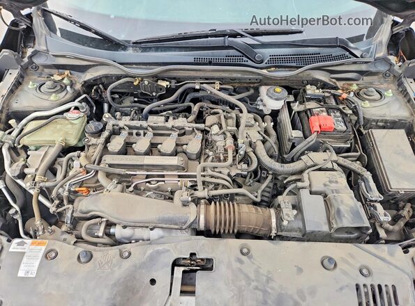 SHHFK7H67LU417187 2020 HONDA CIVIC Black Вид задньої частини салону