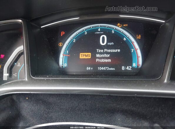 SHHFK7H68LU210582 2020 HONDA CIVIC Blue Widok tylnych siedzeń