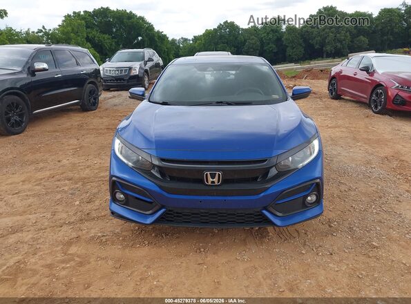 SHHFK7H68LU217922 2020 HONDA CIVIC Blue Instrument cluster view