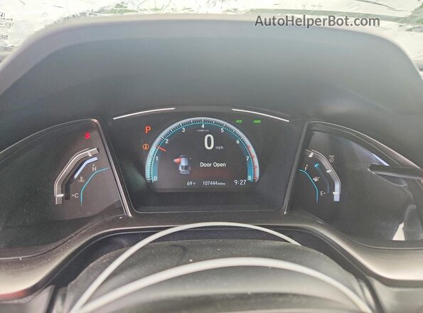 SHHFK7H68LU225230 2020 HONDA CIVIC Silver ხელსაწყოთა პანელის ხედი