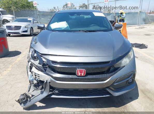 SHHFK7H69LU403386 2020 HONDA CIVIC Gray Вид щитка приладів