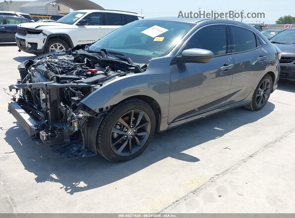 SHHFK7H69MU229062 2021 HONDA CIVIC Gray Vista tres cuartos delantera izquierda
