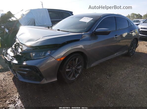 SHHFK7H6XMU233038 2021 HONDA CIVIC Серый Передняя левая четверть