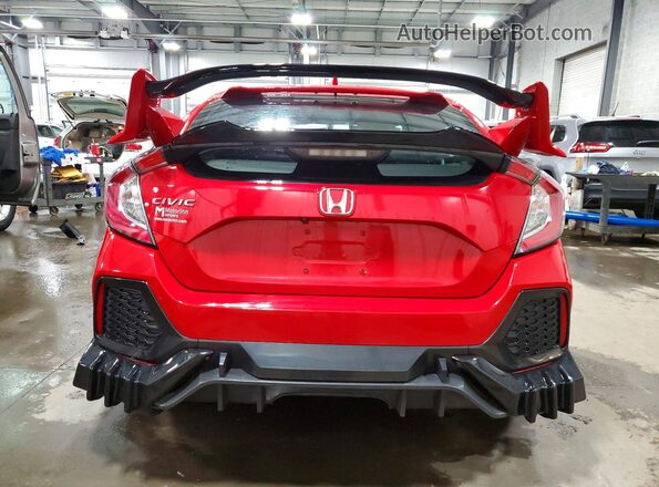 SHHFK7H7XJU201503 2018 HONDA CIVIC Красный Вид сзади