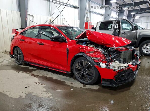 SHHFK7H7XJU201503 2018 HONDA CIVIC Красный Передняя правая четверть