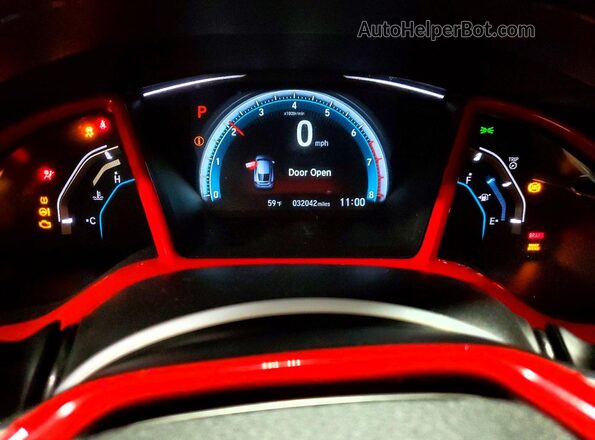SHHFK7H7XJU201503 2018 HONDA CIVIC Красный Вид щитка приборов