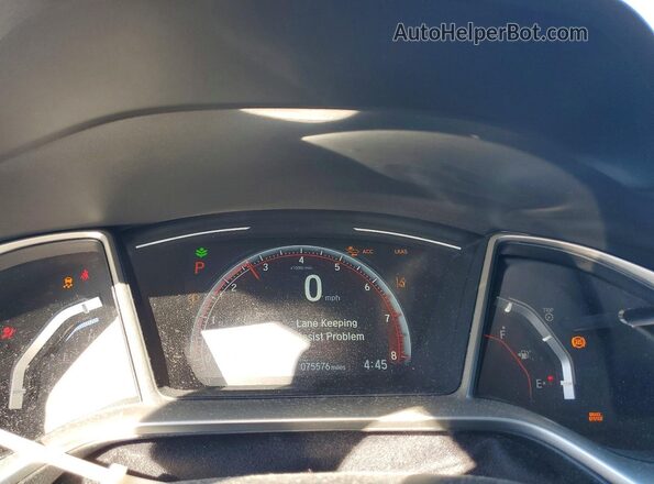 SHHFK7H91LU420838 2020 HONDA CIVIC Gray Vista del cuadro de instrumentos