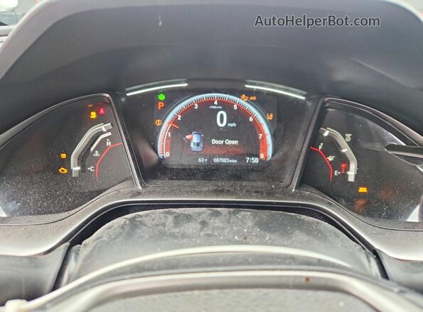 SHHFK7H92LU412232 2020 HONDA CIVIC Серый Вид щитка приборов