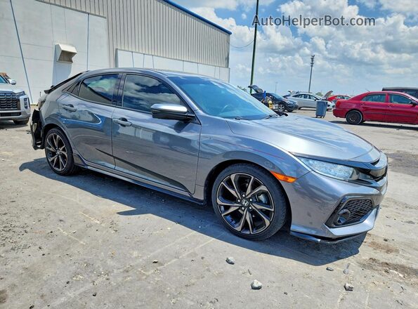 SHHFK7H96KU207477 2019 HONDA CIVIC Gray წინა მარჯვენა