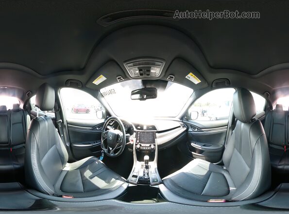 SHHFK7H96KU207477 2019 HONDA CIVIC Gray VIN კოდის სტიკერის ხედი