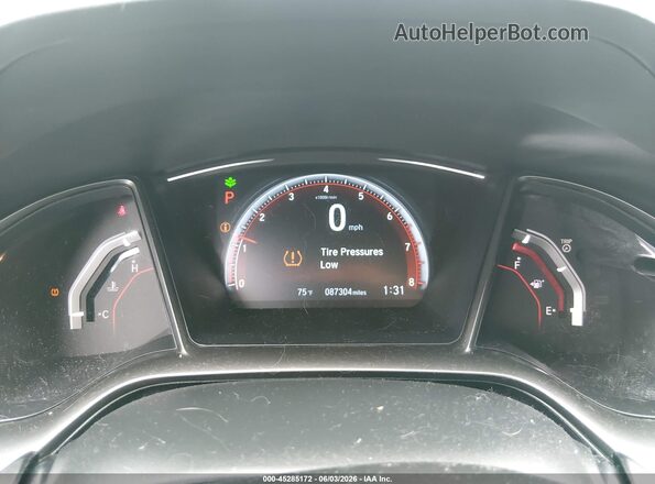 SHHFK7H97HU413285 2017 HONDA CIVIC Black უკანა სავარძლების ხედი