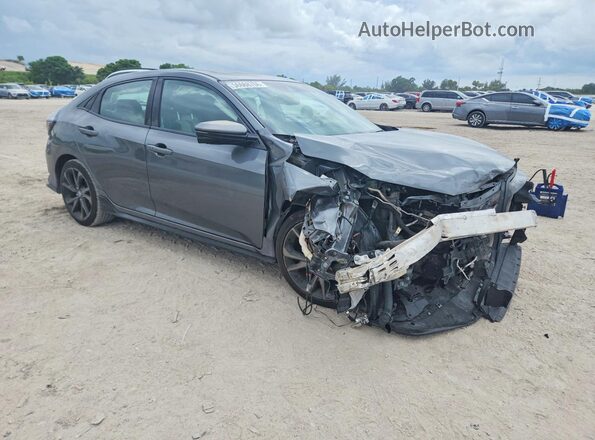 SHHFK7H99KU215850 2019 HONDA CIVIC Gray Przód prawy