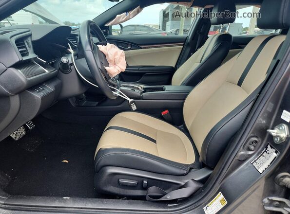 SHHFK7H99KU215850 2019 HONDA CIVIC Gray Widok wnętrza z przodu