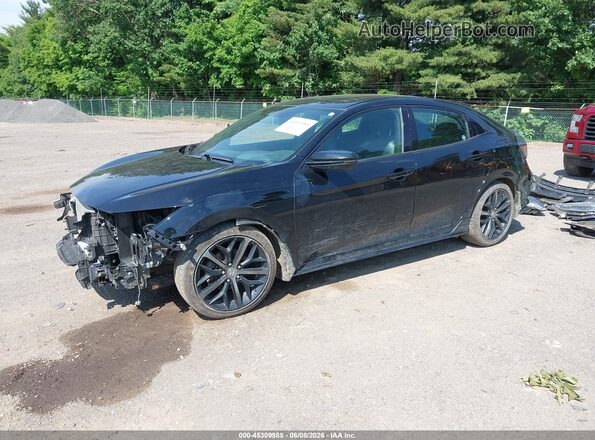 SHHFK7H99LU218054 2020 HONDA CIVIC Black წინა მარცხენა ხედი სამი მეოთხედიდან