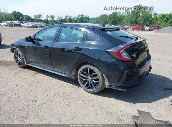 SHHFK7H99LU218054 2020 HONDA CIVIC Black უკანა მარცხენა