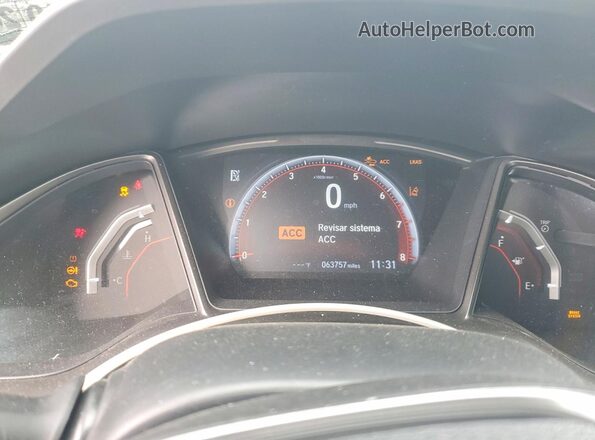 SHHFK7H99MU405795 2021 HONDA CIVIC Blue Instrument cluster view