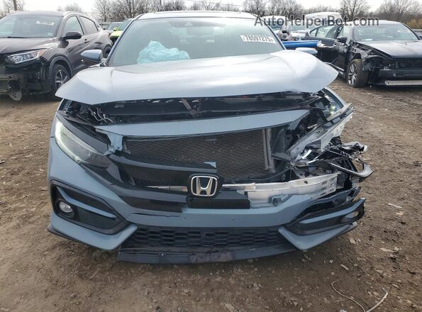 SHHFK7H99MU405795 2021 HONDA CIVIC Blue Front view