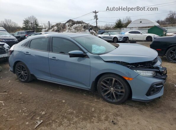 SHHFK7H99MU405795 2021 HONDA CIVIC Blue Front right