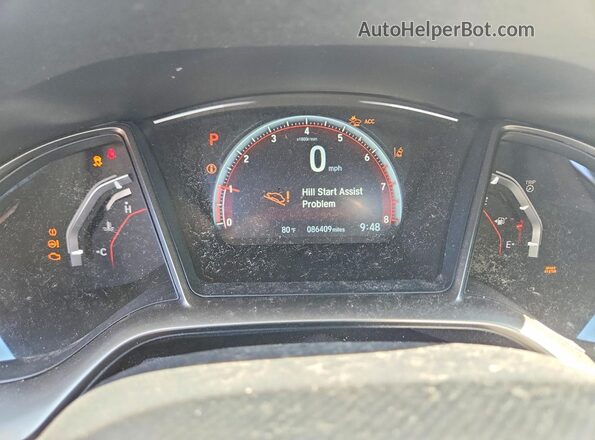 SHHFK7H9XHU412874 2017 HONDA CIVIC Gray Instrument cluster view