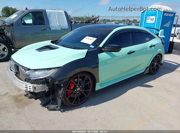 SHHFK8G71HU200175 2017 HONDA CIVIC Green Передня ліва чверть