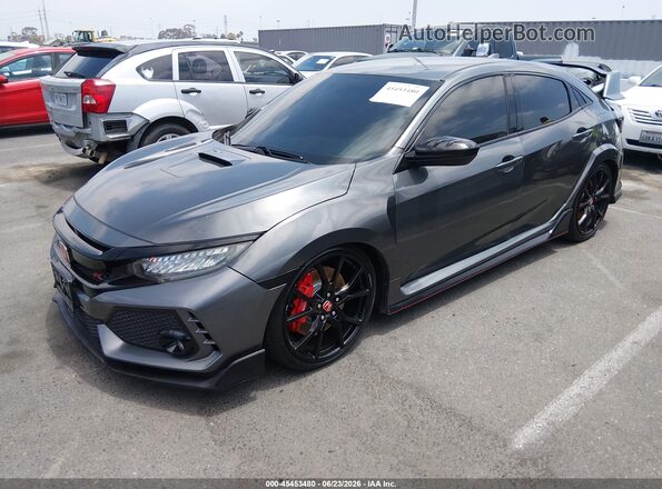 SHHFK8G75KU203376 2019 HONDA CIVIC TYPE R Gray Przód lewy