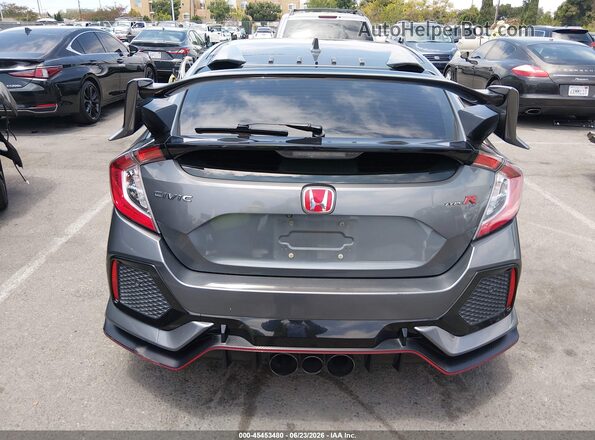 SHHFK8G75KU203376 2019 HONDA CIVIC TYPE R Gray 
