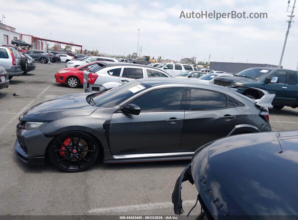 SHHFK8G75KU203376 2019 HONDA CIVIC TYPE R Gray Widok wnętrza 360 stopni
