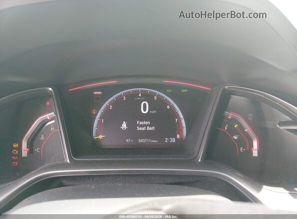 SHHFK8G77LU201579 2020 HONDA CIVIC TYPE R White Widok tylnych siedzeń