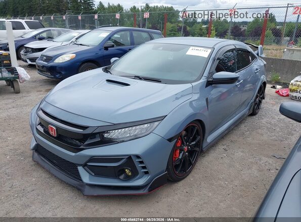 SHHFK8G77MU205861 2021 HONDA CIVIC Gray Przód lewy