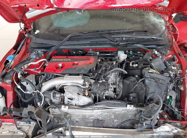 SHHFK8G78JU202480 2018 HONDA CIVIC Red Հետևի տեսք