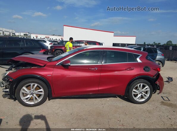 SJKCH5CP3JA004967 2018 INFINITI QX30 Red Սալոնի հետևի տեսք