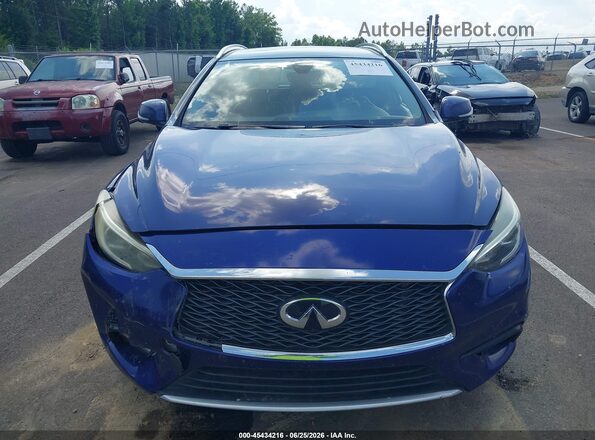 SJKCH5CP4JA005948 2018 INFINITI QX30 Purple Սարքավորումների վահանակի տեսք