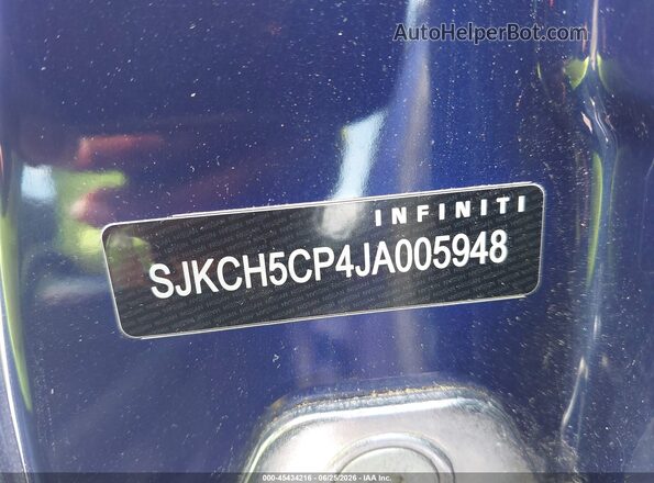 SJKCH5CP4JA005948 2018 INFINITI QX30 Purple Շարժիչի բաժամունքի տեսք
