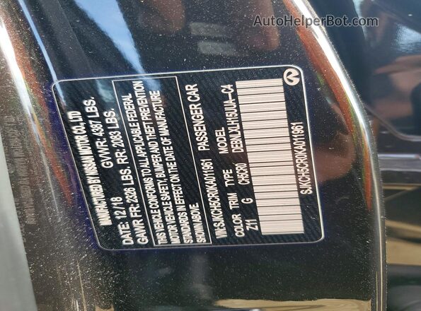 SJKCH5CR0KA011961 2019 INFINITI QX30 Black სალონის 360-გრადუსიანი ხედი
