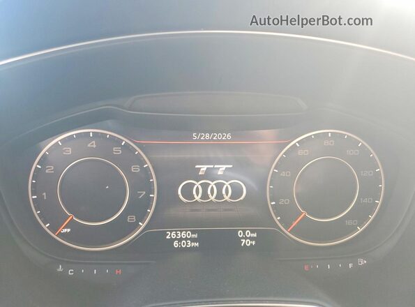 TRUT5CFV2G1021526 2016 AUDI TT Black 