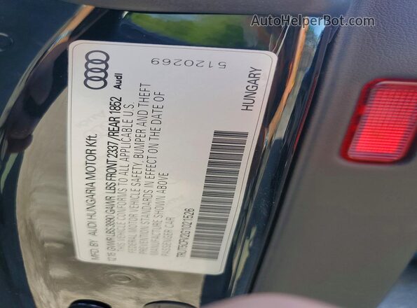 TRUT5CFV2G1021526 2016 AUDI TT Black 